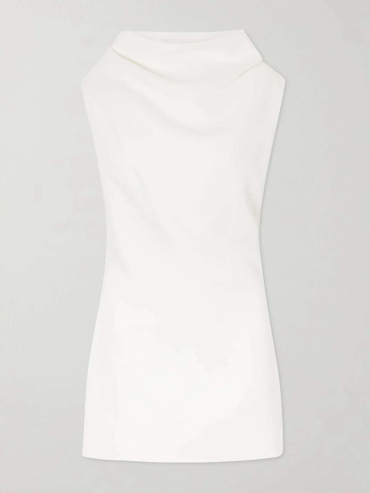 KHAITE Astor Bonded Crepe Satin Mini Dress
