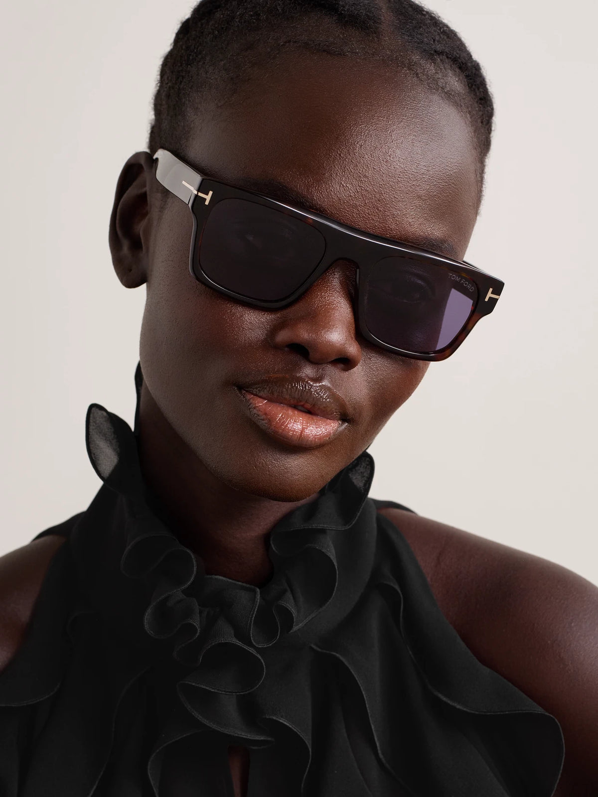 Image of Sunglasses. Product name - Cyrus Square-frame Tortoiseshell Acetate Sunglasses in Multi colour by brand - TOM FORD