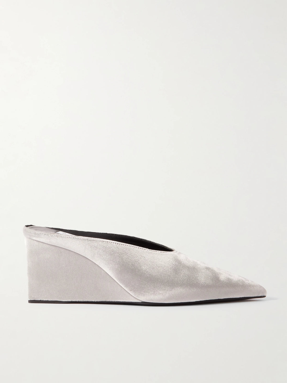 75 Velvet Wedge Mules