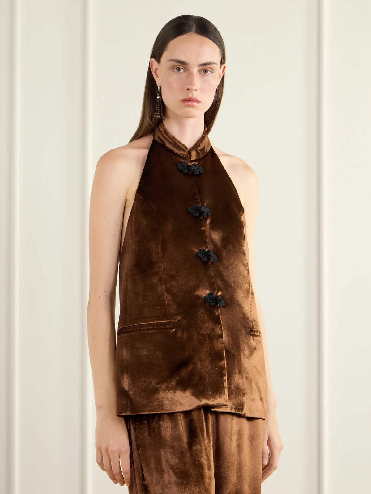 RÓHE Tussa Velvet Blouse