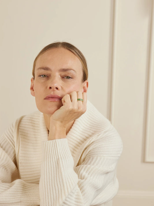 SHAY 18-karat Gold, Emerald And Diamond Ring