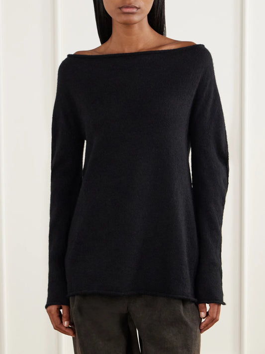 Lauren Manoogian Off-the-shoulder Wool-blend Sweater