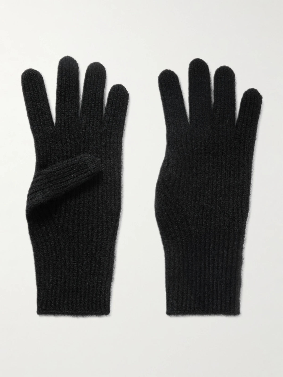 Ribbed Cashmere Gloves