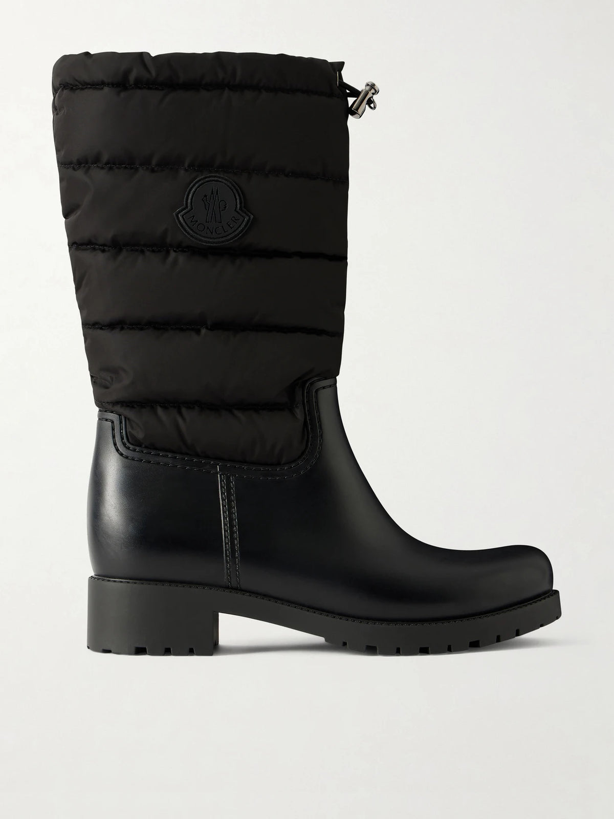 Ginette Quilted Nylon And Rubber Rain Boots