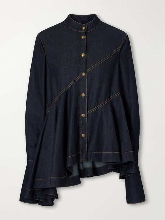 Zimmermann Asymmetric Denim Shirt