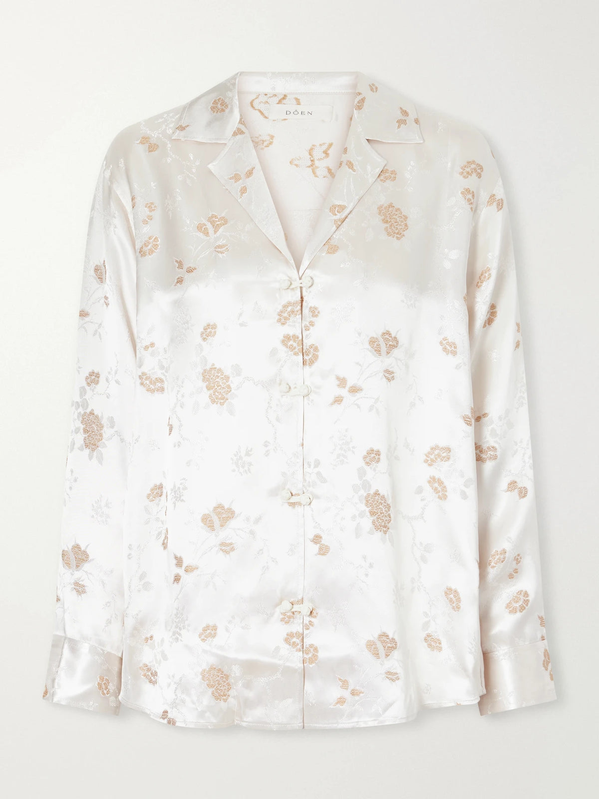 DÔEN Maurise Floral-jacquard Shirt