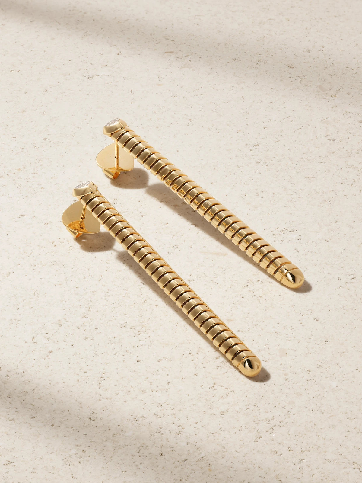 Trisolina 18-karat Gold Diamond Earrings