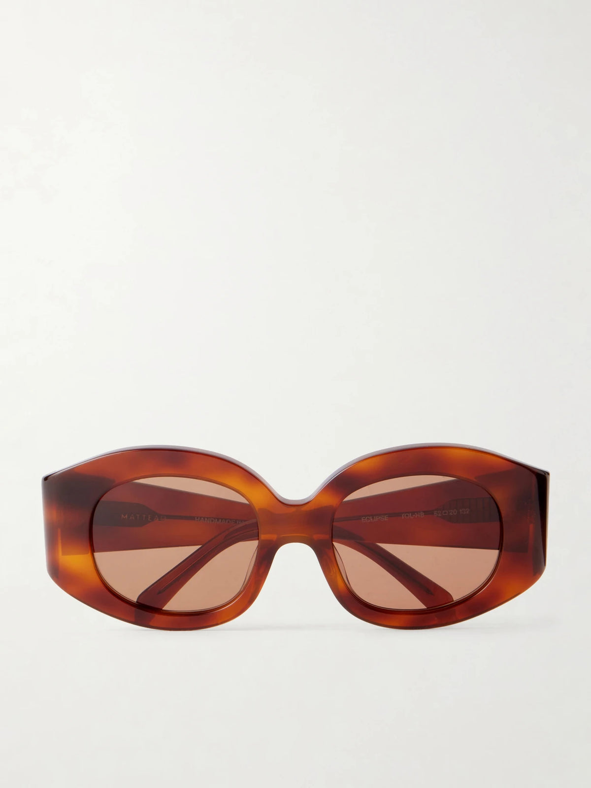 Eclipse Round-frame Tortoiseshell Acetate Sunglasses