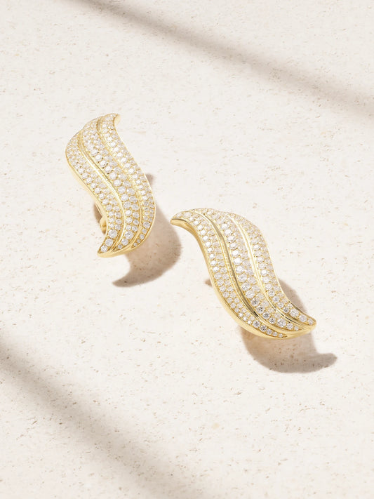 Celeste 18-karat Gold Diamond Earrings