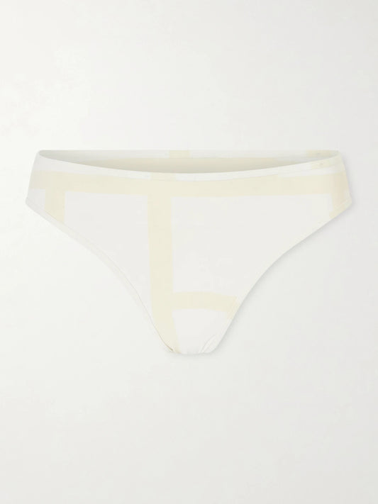 Image of Swimwear. Product name - Monogram Printed Swim Shorts in Multi colour by brand - TOTEME