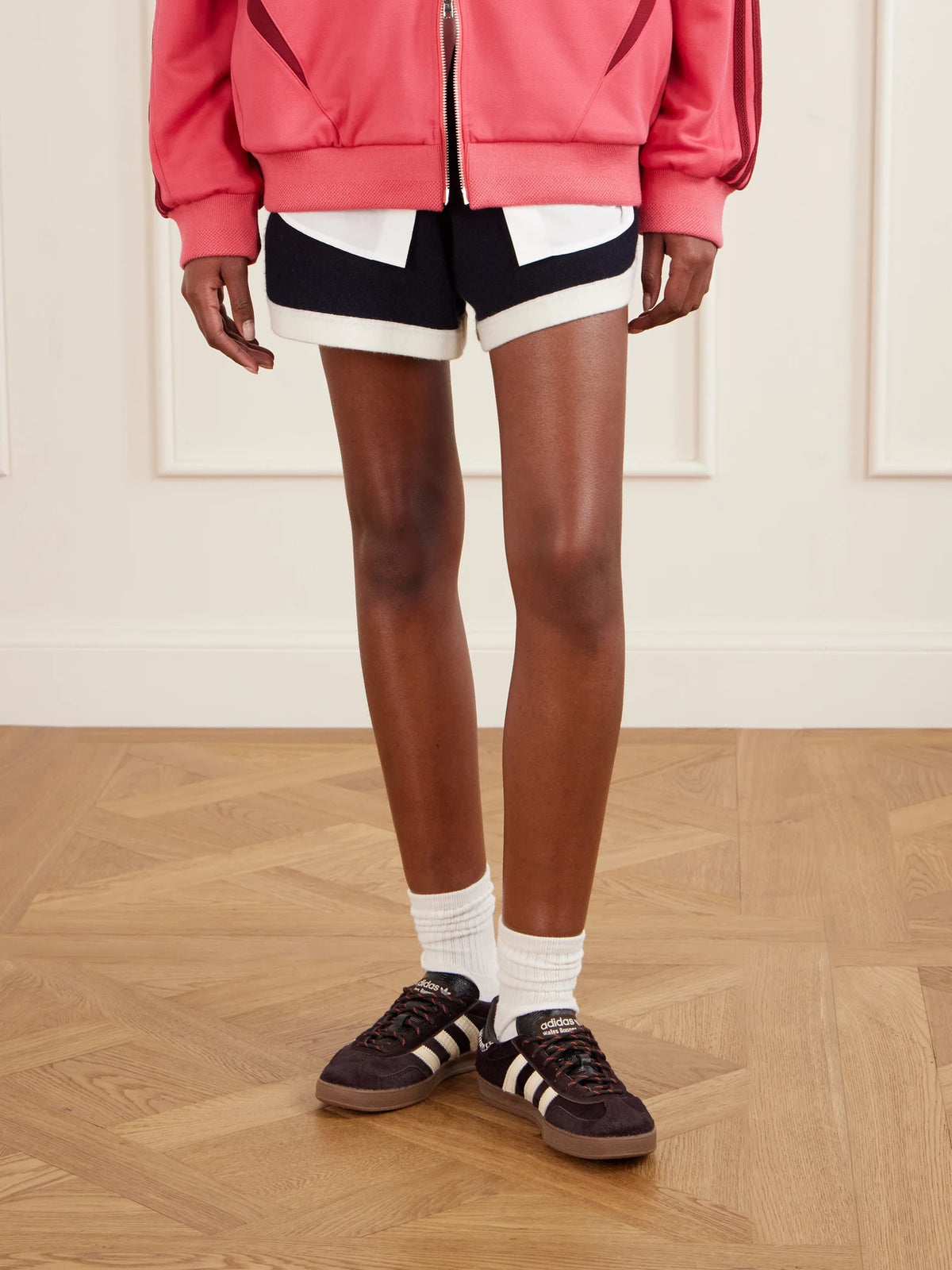 + Wales Bonner Gazelle Lizard-effect Leather-trimmed Pony Hair Sneakers