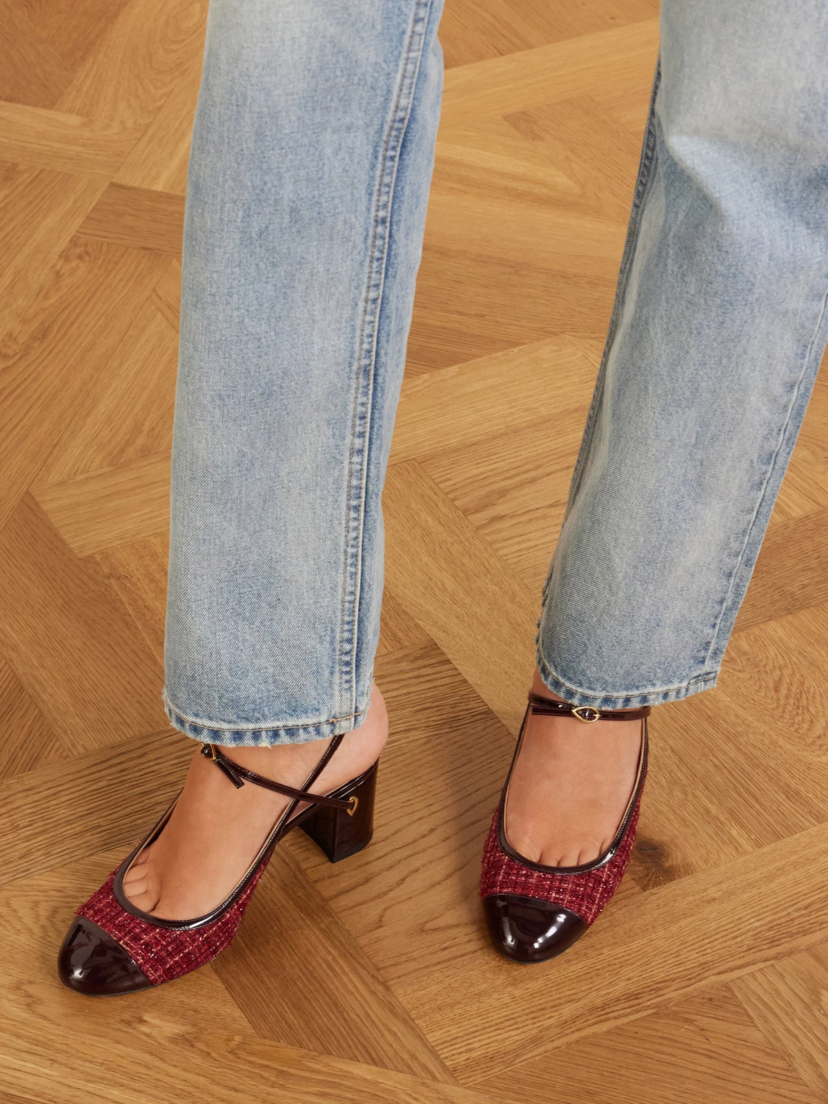 Mattia 65 Leather-trimmed Tweed Pumps