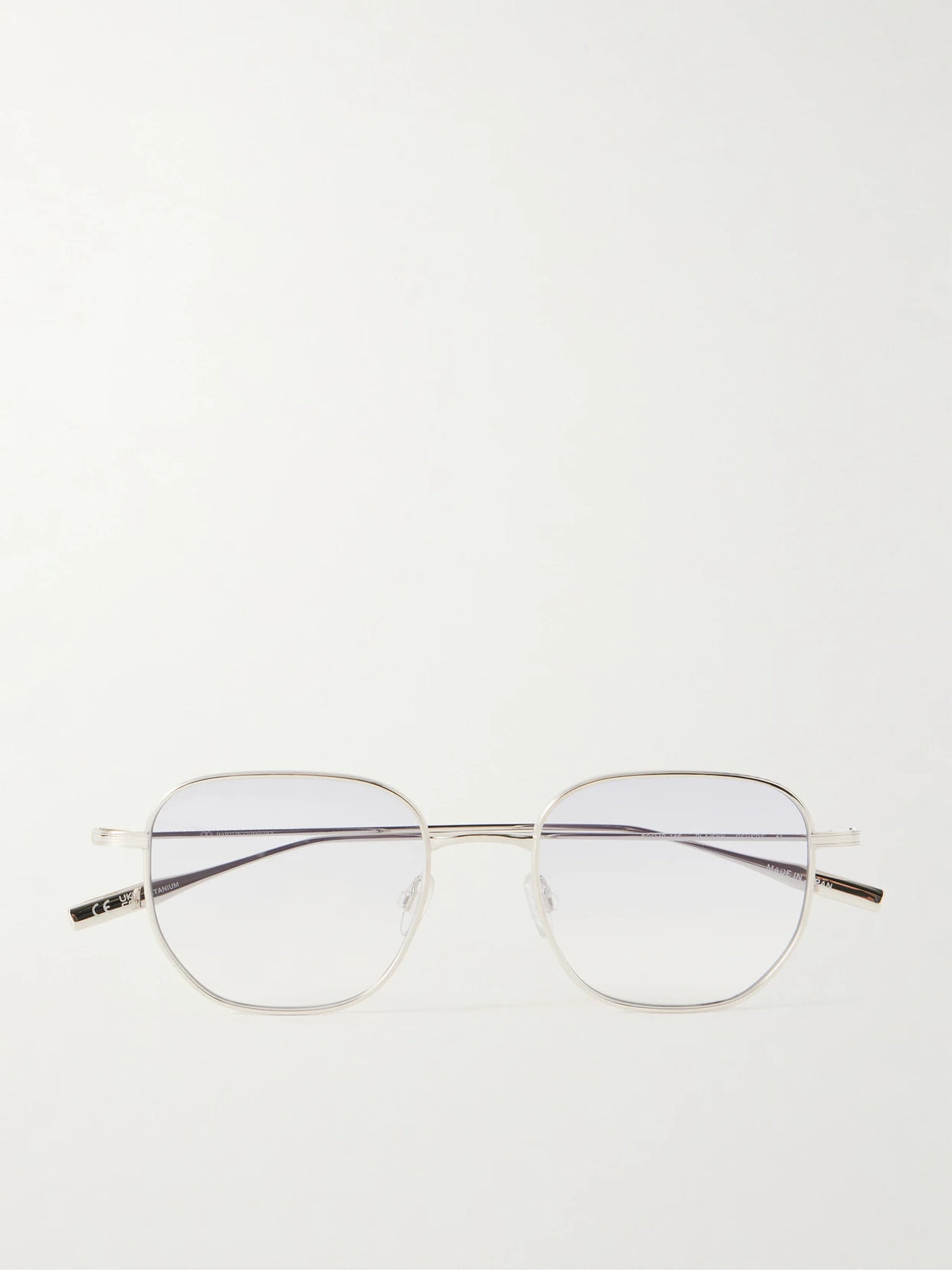 Revere Square-frame Platinum-tone Titanium Sunglasses