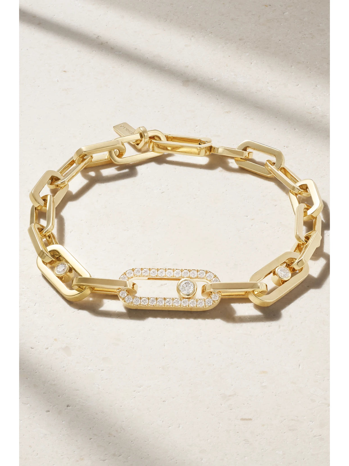 Move Link 18-karat Gold Diamond Bracelet