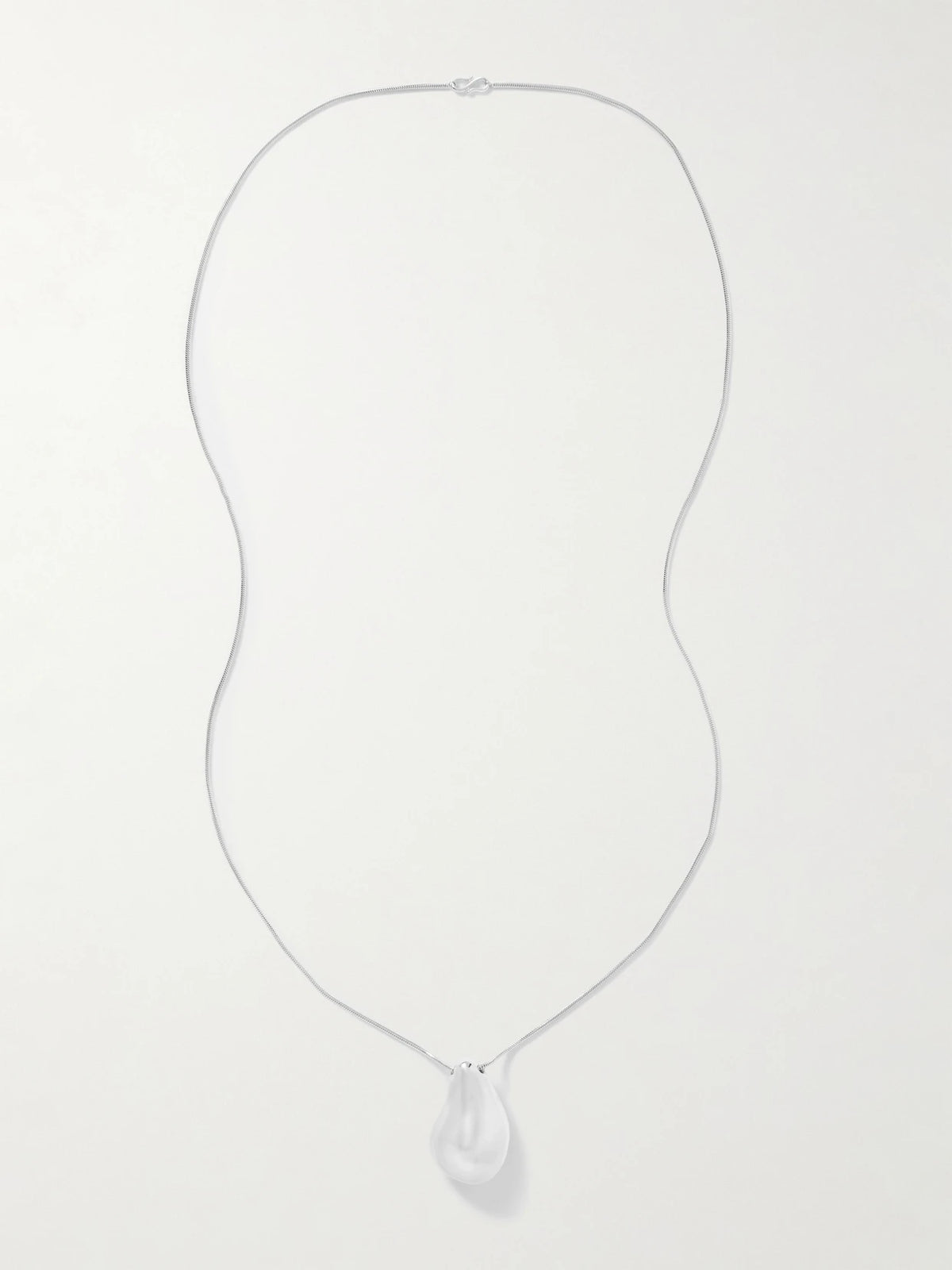 The Betty Convertible Silver And Leather Necklace