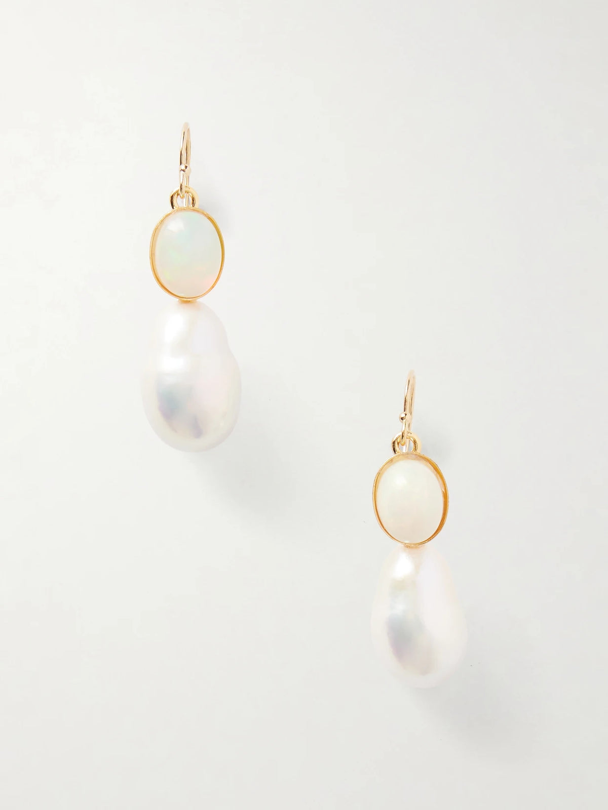 Tatum Iridescent Opal And Pearl Earrings