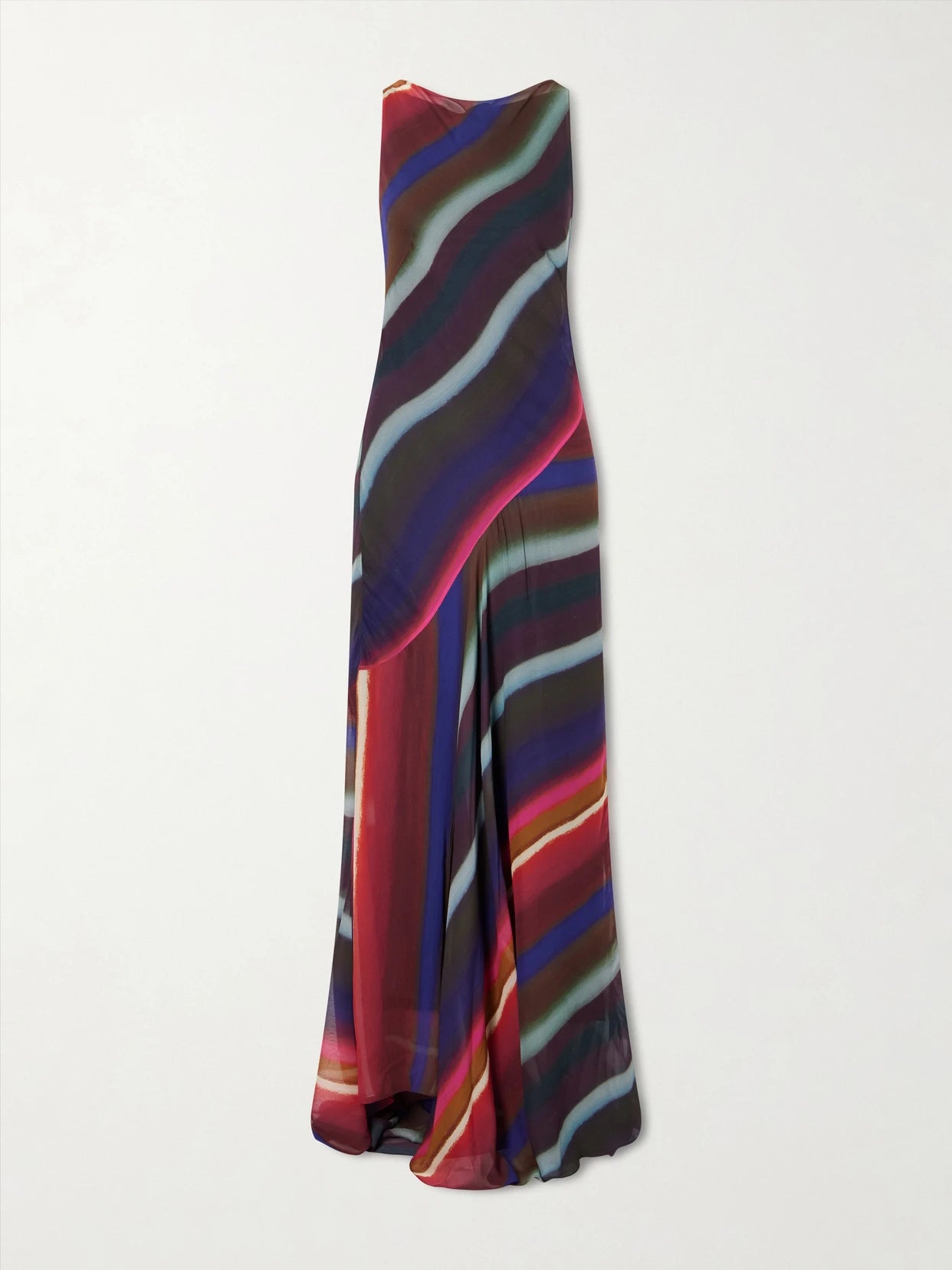 Louie Striped Satin-crepe Maxi Dress