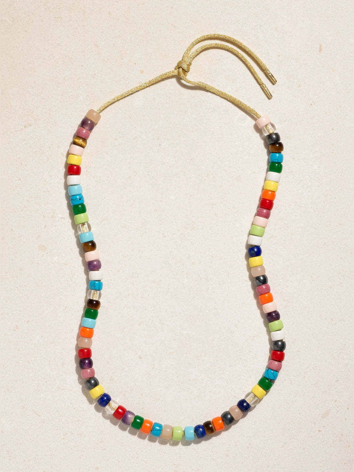 Forte Beads Rainbow 18-karat Gold And Lurex Multi-stone Necklace Kit