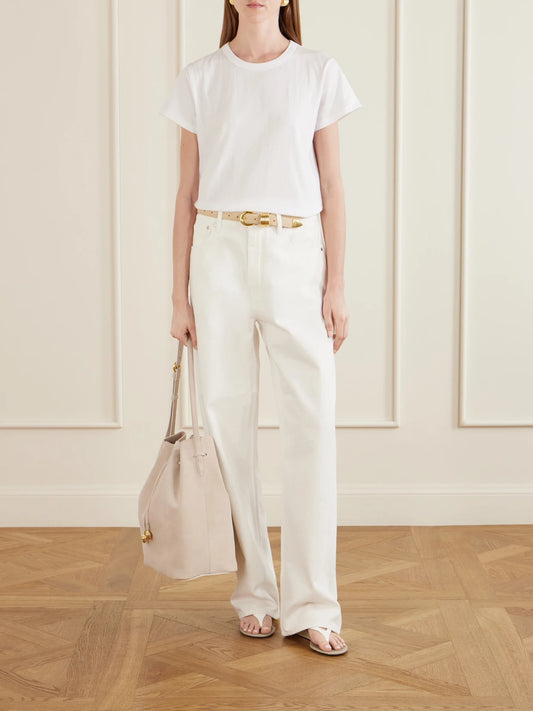 Image of Bags. Product name - Charm Suede Drawstring Shoulder Bag in Off-white colour by brand - Liffner