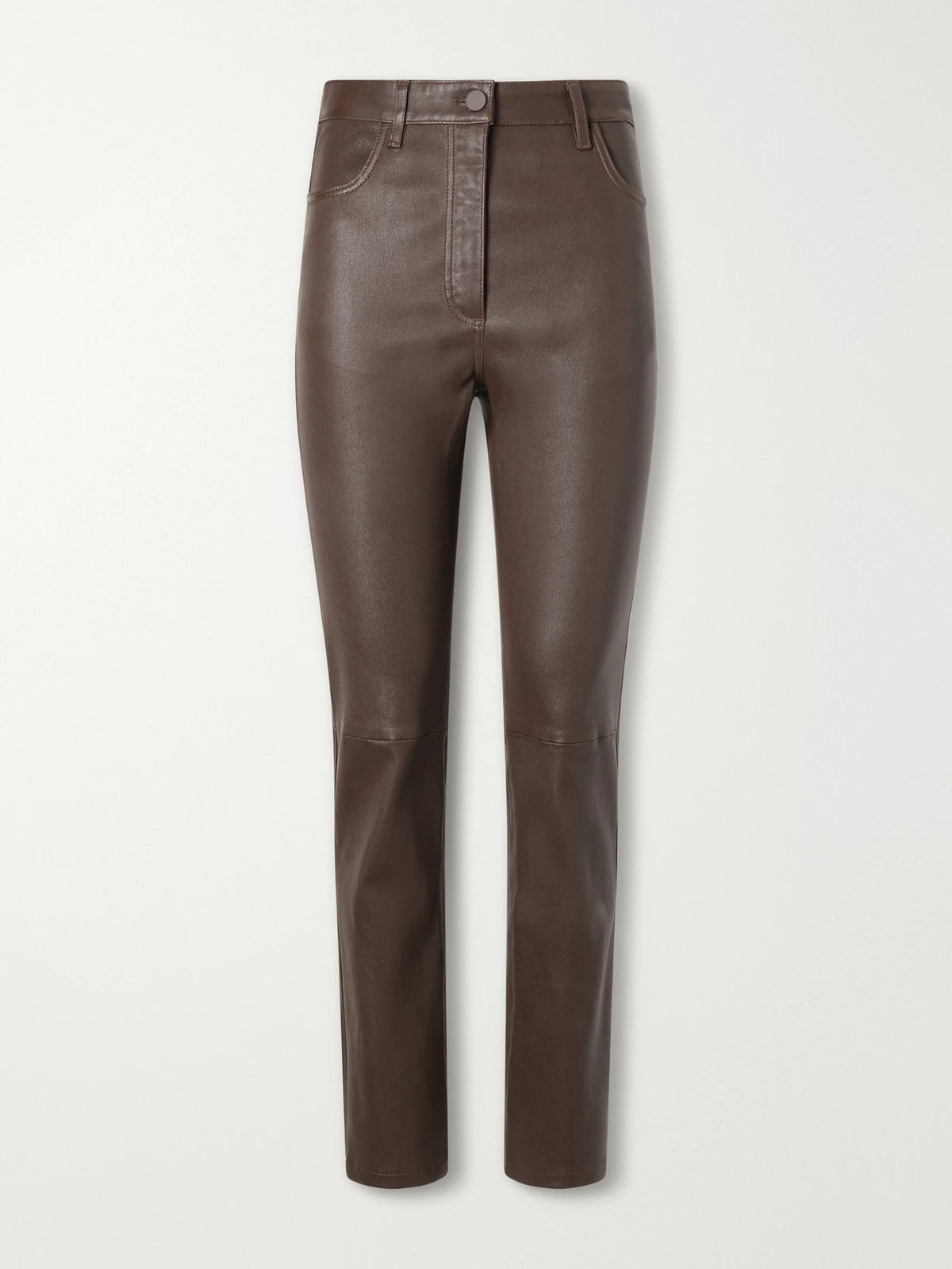 Joseph Duke Leather Cropped Flared Pants