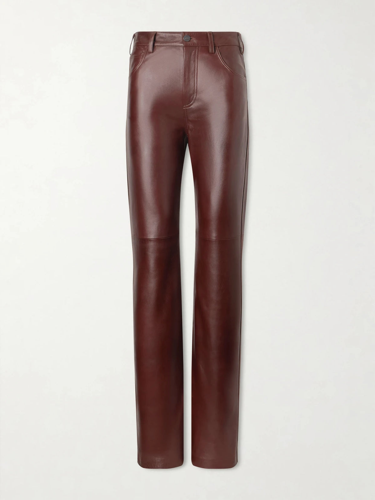 Nili Lotan Joan Paneled Leather Straight-leg Pants