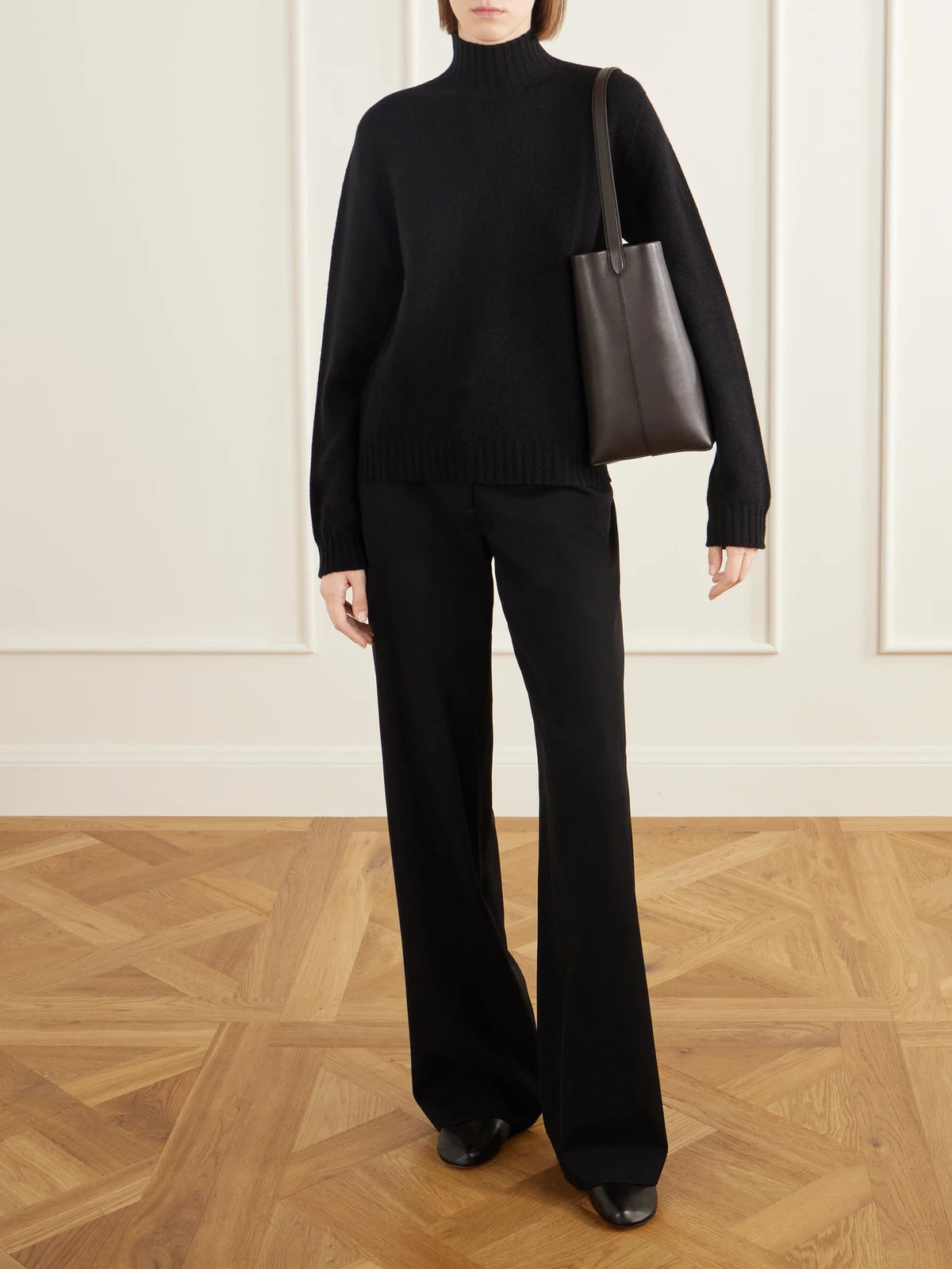The Row N/s Park Medium Textured-leather Tote
