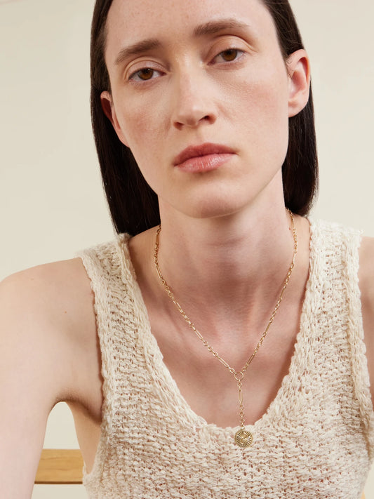 Image of Necklaces. Product name - Karma + Fine Mixed Clip 18-karat Gold Diamond Necklace in Multi colour by brand - FoundRae