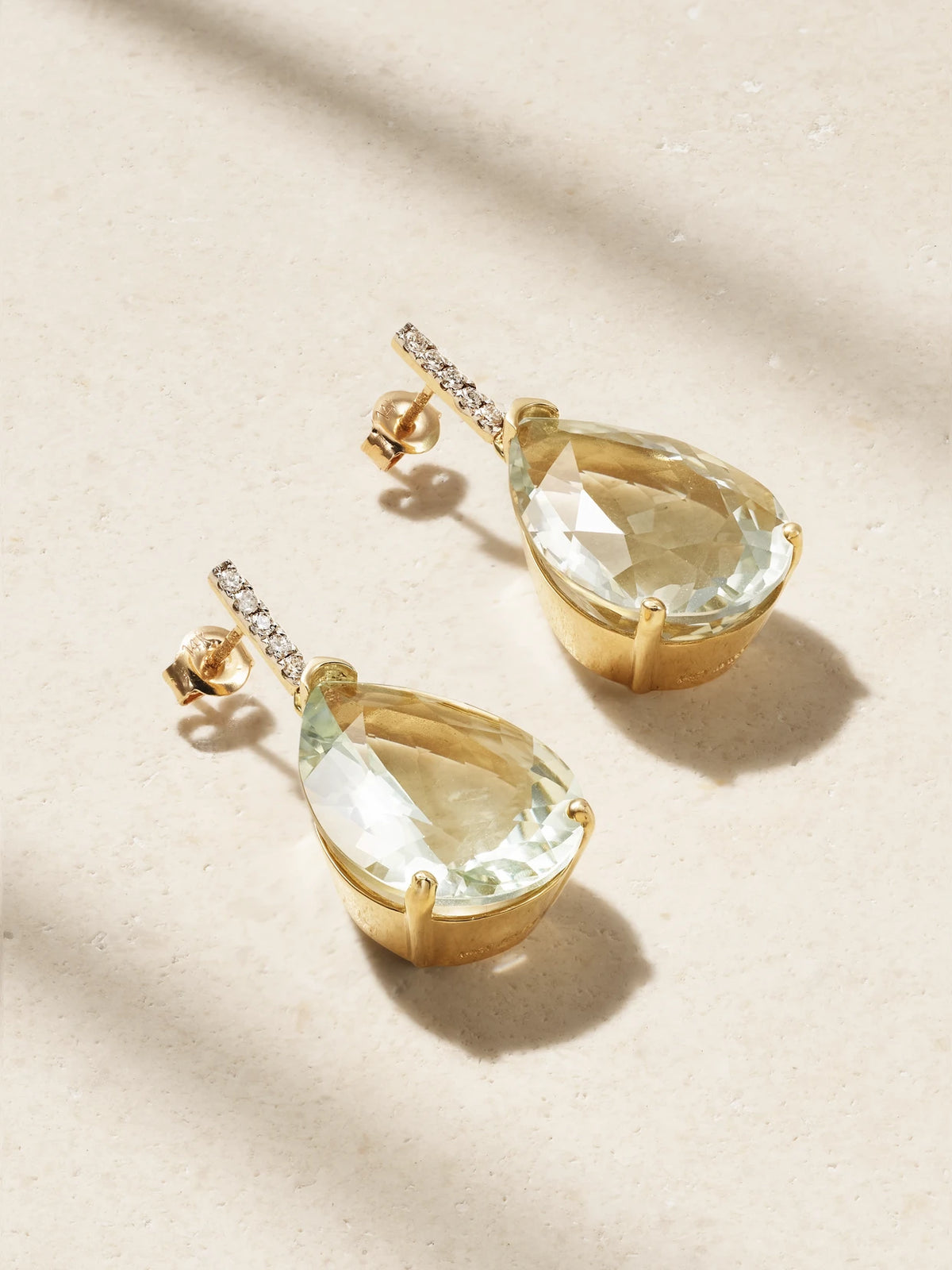 14-karat Gold, Amethyst And Diamond Earrings
