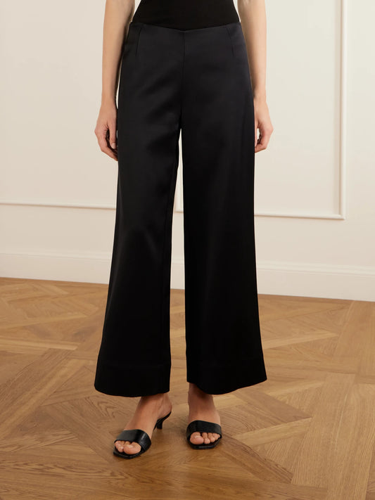 Satin Wide-leg Pants