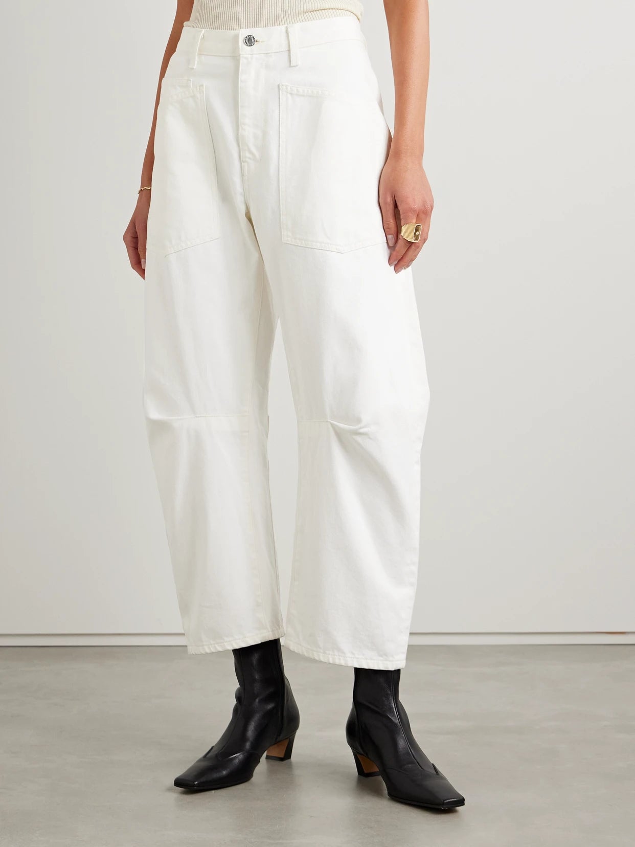 Shon Cotton-blend Twill Tapered Pants