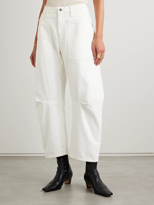 Shon Cotton-blend Twill Tapered Pants
