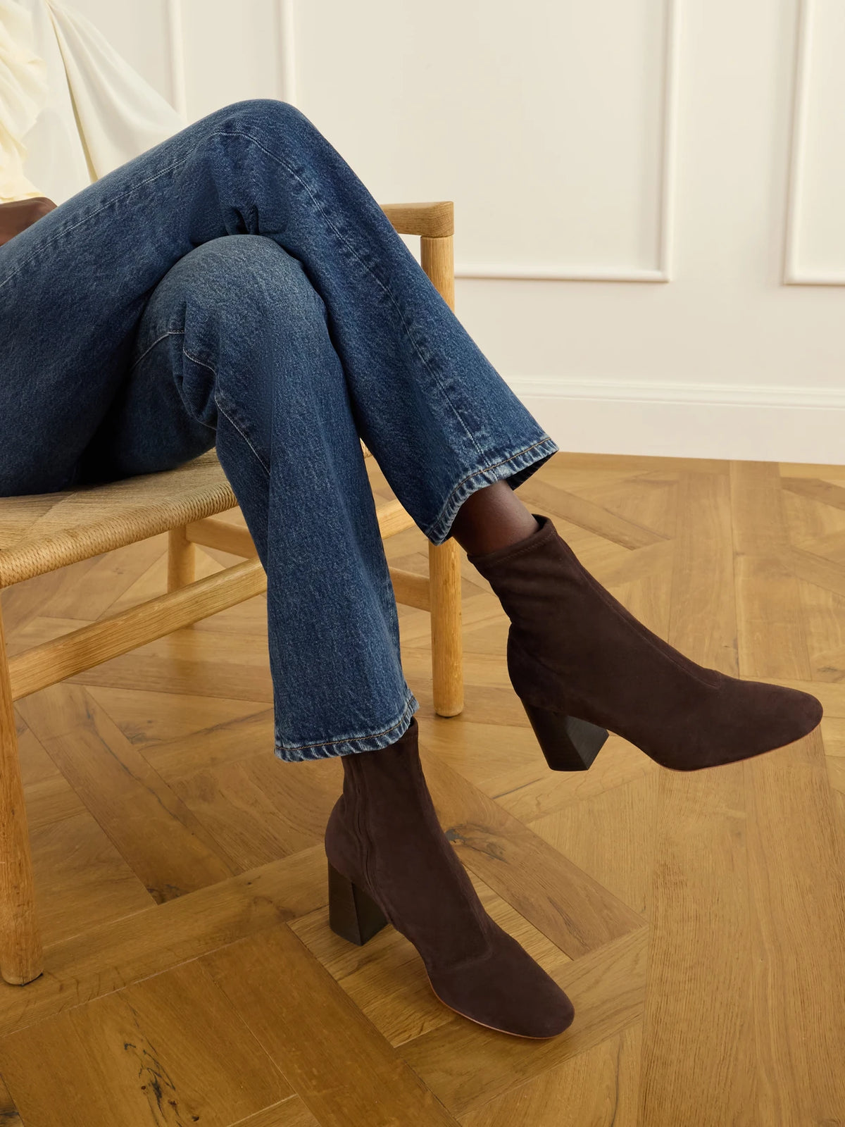 Loeffler Randall Elise Slim Suede Ankle Boots