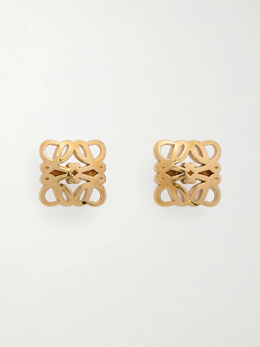 LOEWE Bombe Anagram Gold-tone Earrings