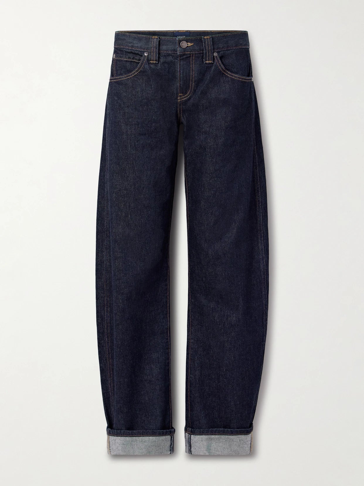 Karo Mid-rise Barrel-leg Jeans
