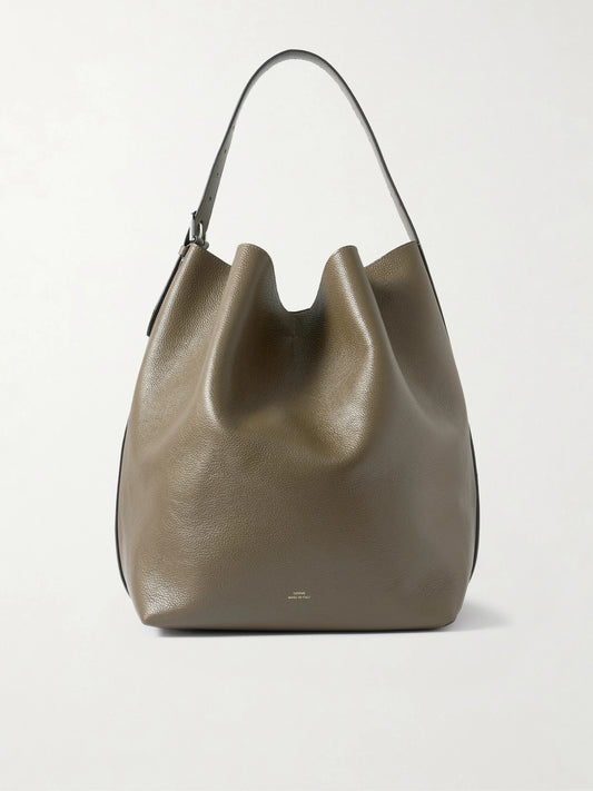 Textured-leather Tote
