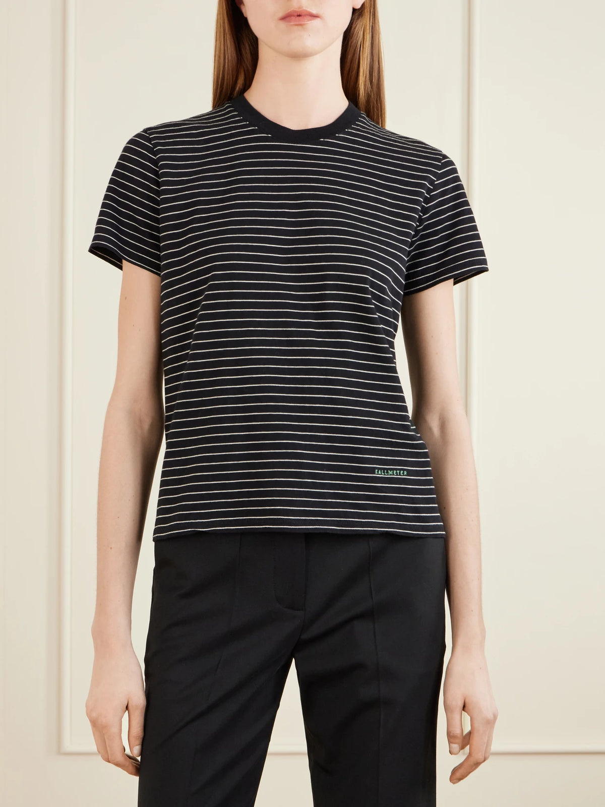 KALLMEYER Kenzie Striped Cotton-jersey T-shirt
