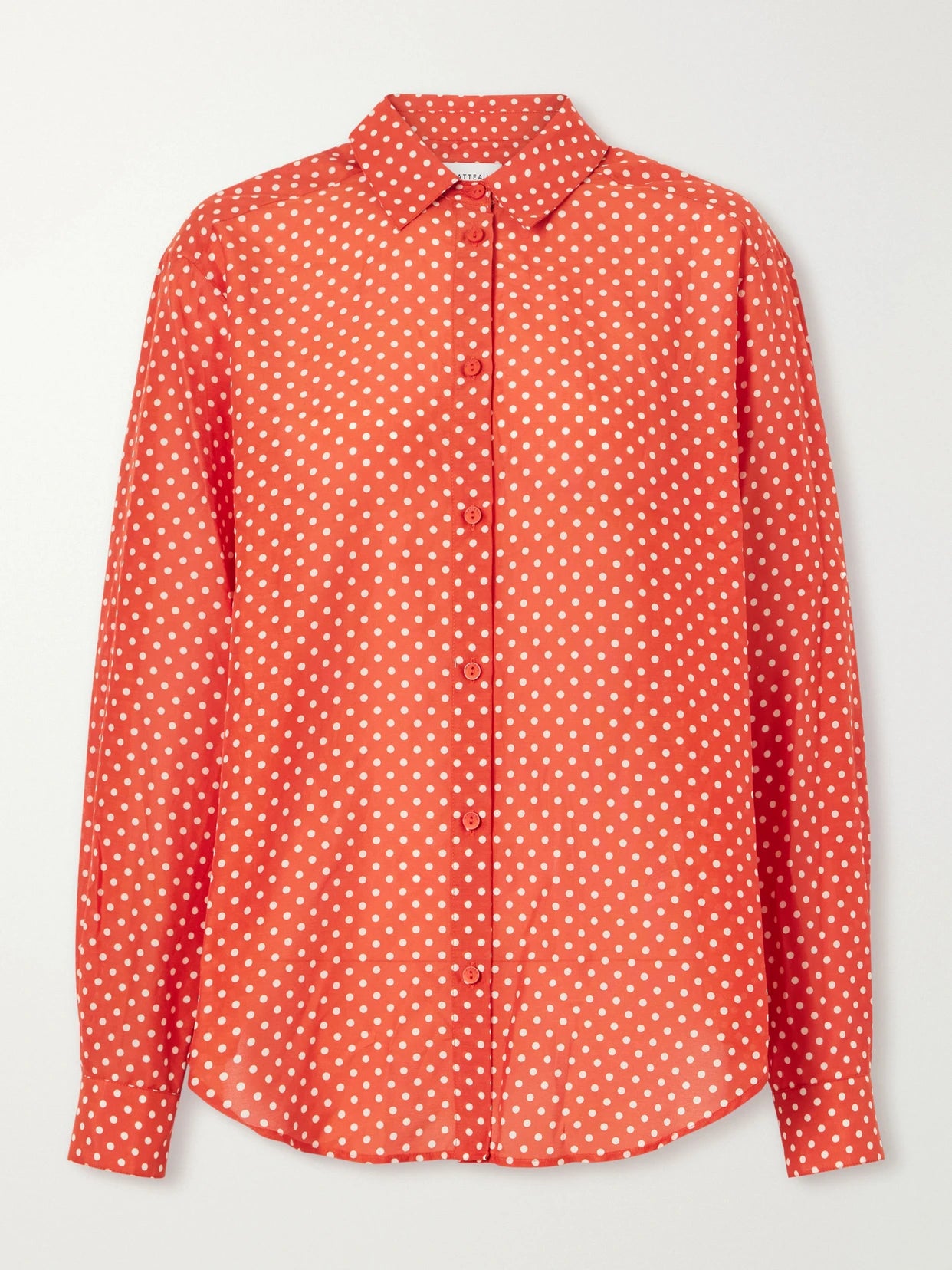 Polka Dots Organic Cotton Blend Shirt