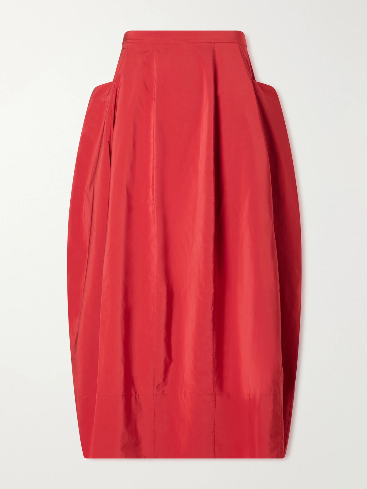 Tibi Lantern Paneled Shell Skirt