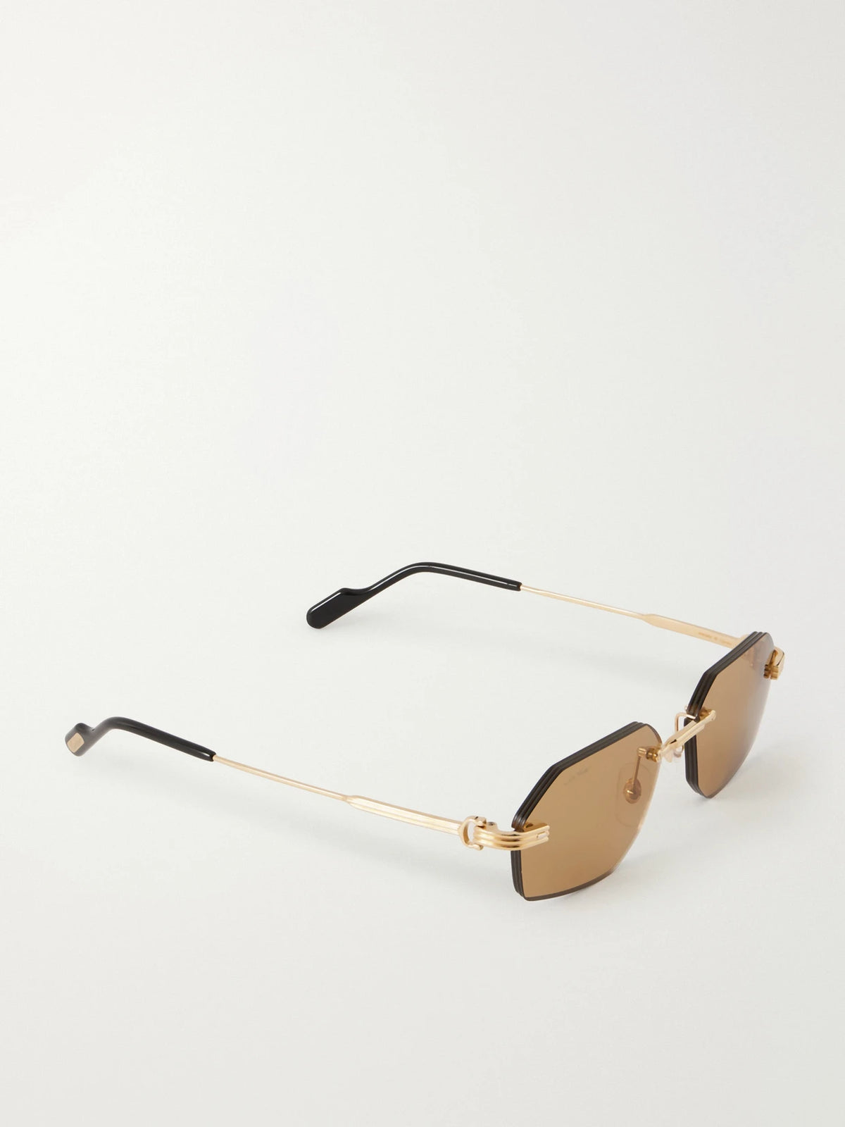 Rounded-frame Metal Sunglasses