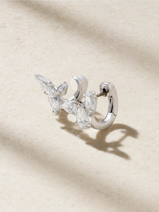 Serti Sur Vide 18-karat White Gold Diamond Ear Cuff