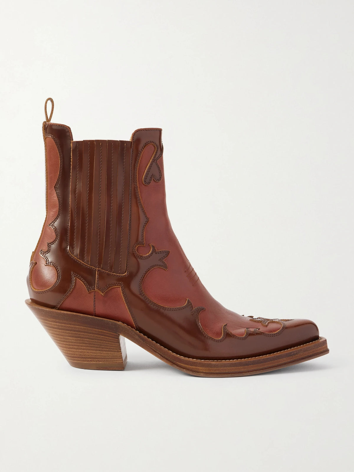 Cassidy 90 Two-tone Leather Ankle Boots