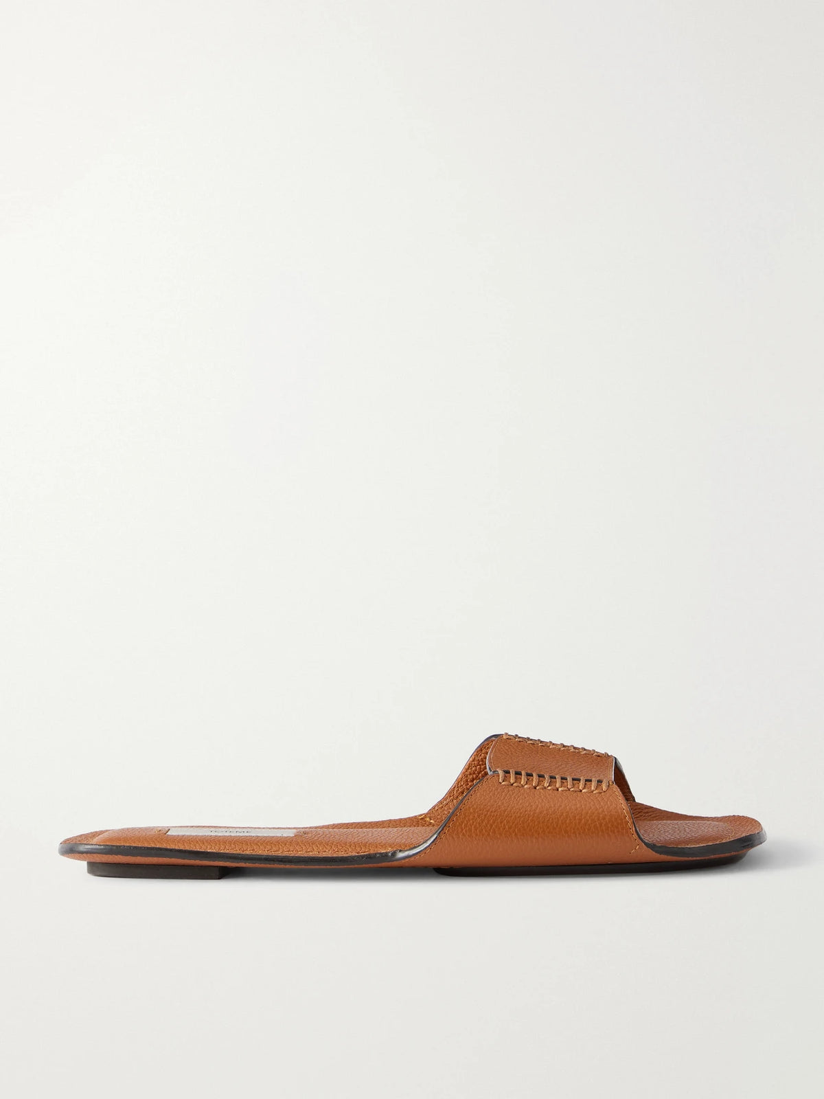 Textured-leather Slides