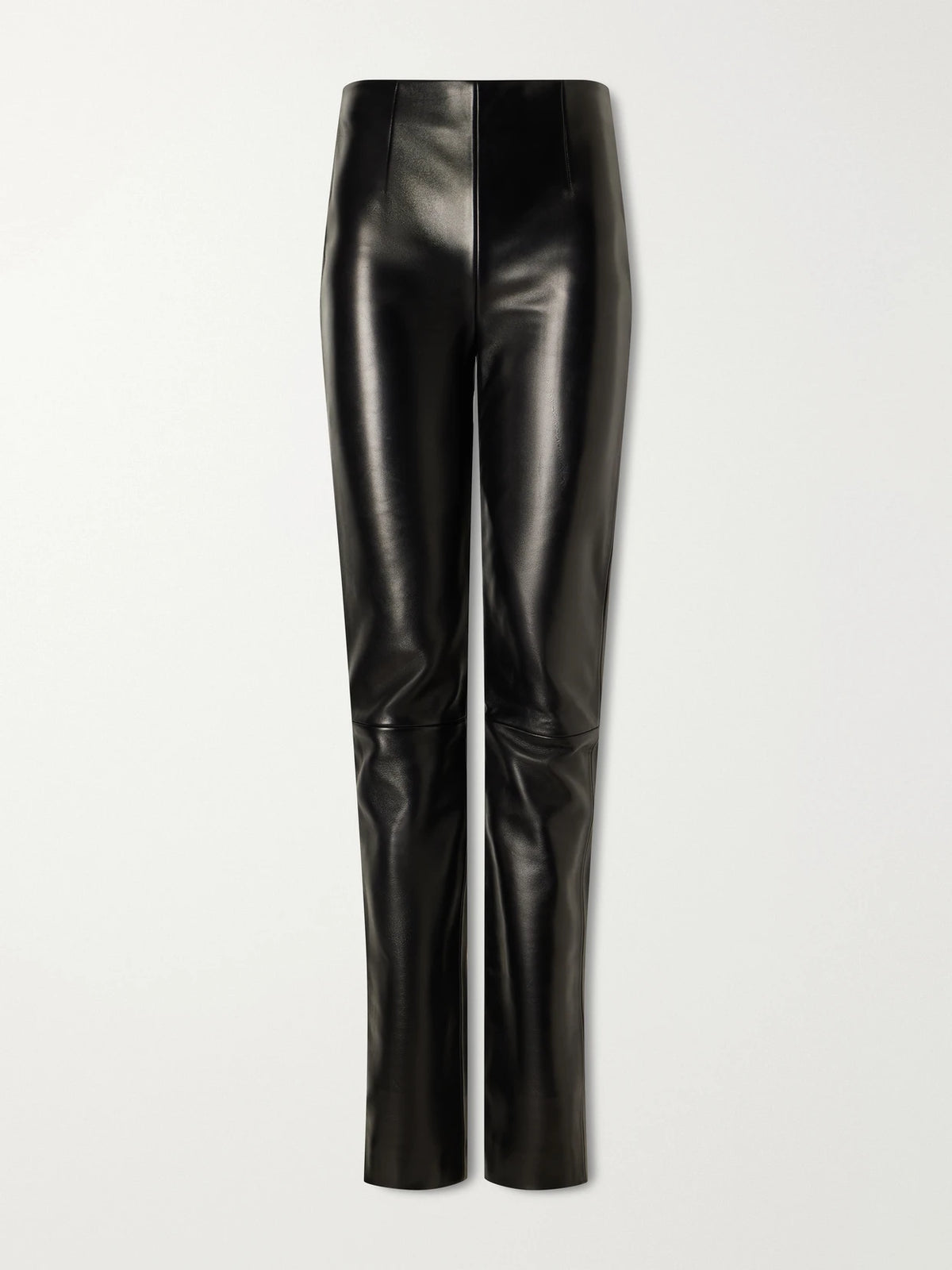 KHAITE Ryden Leather Straight-leg Pants