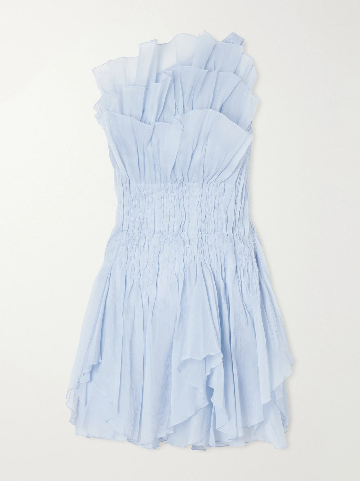 Aje Nisha One-shoulder Organza Mini Dress