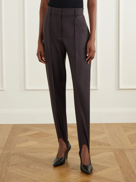 Stella McCartney Tapered Wool-flannel Stirrup Pants