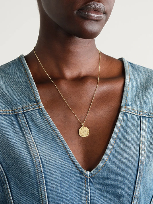 Image of Necklaces. Product name - New Beginnings 18-karat Gold Necklace in Multi colour by brand - Jennifer Meyer