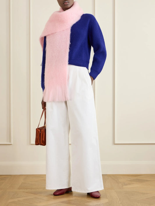 Image of Flats. Product name - Ballerina Prince Leather Flats in Burgundy colour by brand - Jil Sander