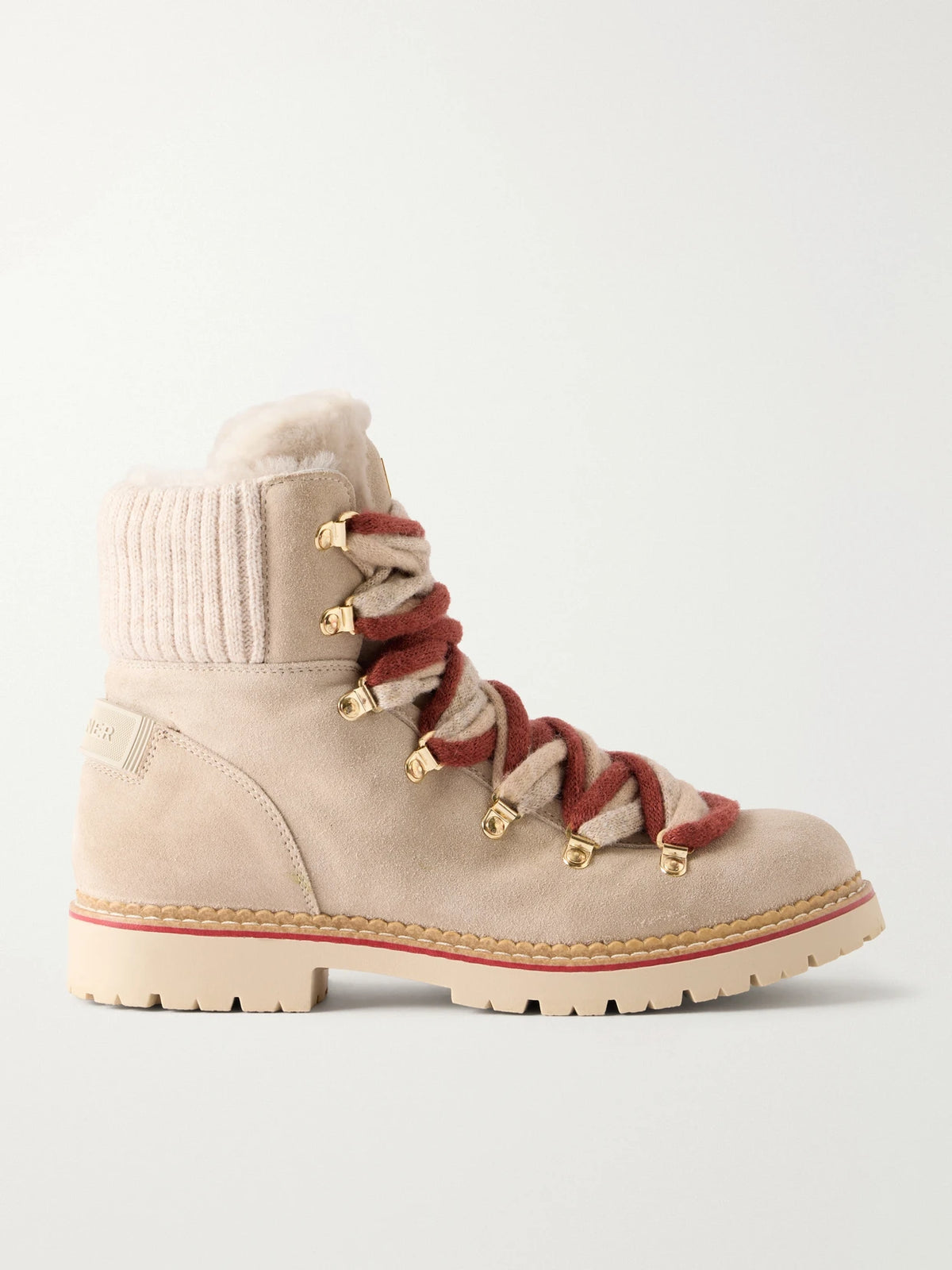 BOGNER Andermatt Shearling-trimmed Suede Ankle Boots