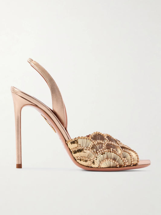 Ce Soir 105 Embellished Leather Sandals