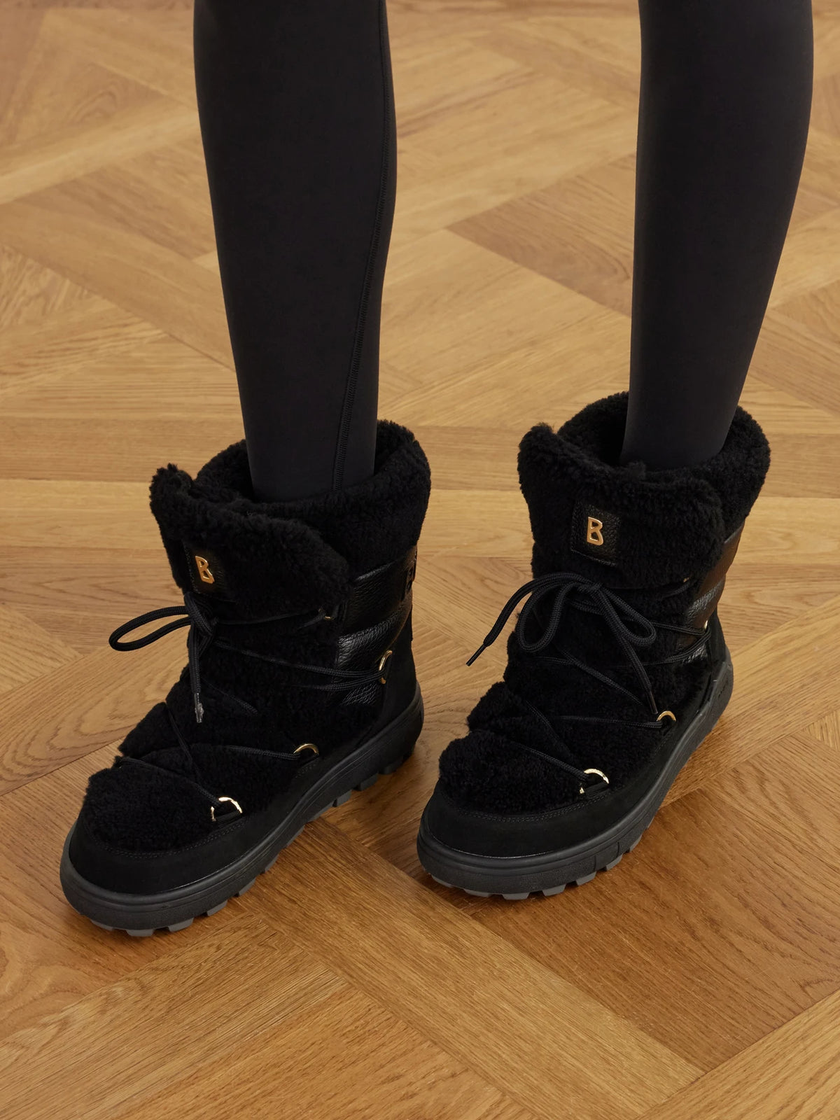 BOGNER Chamonix S 10 C Leather And Suede-trimmed Shearling Snow Boots